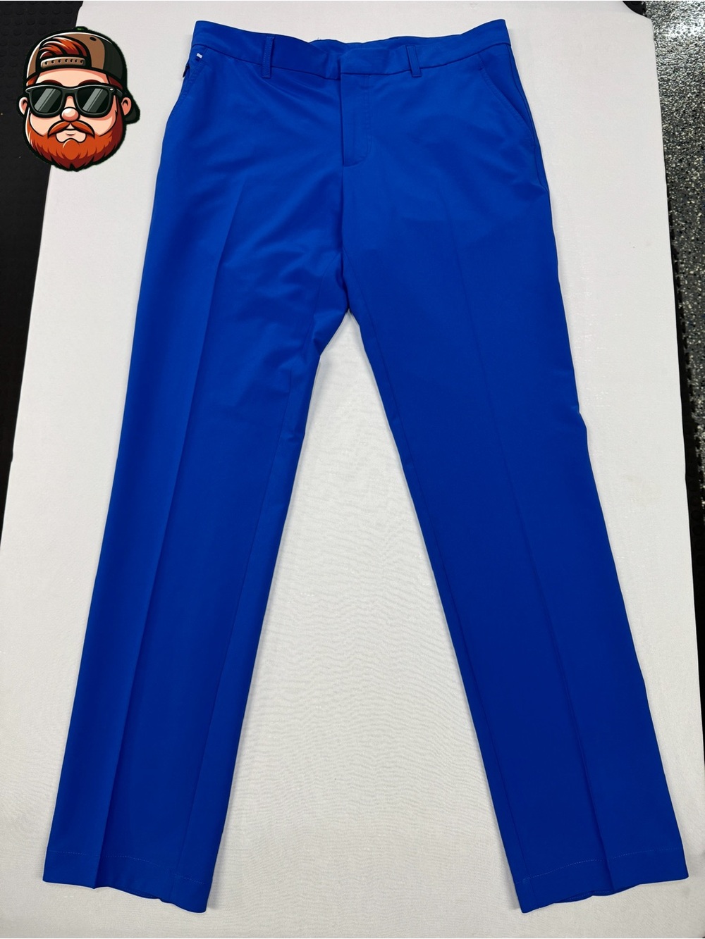 J.Lindeberg Men's Golf Performance Pants Blue, Slim Fit, 32x34